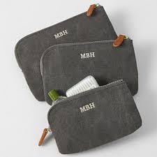 MBH Canvas and Suede Travel Set